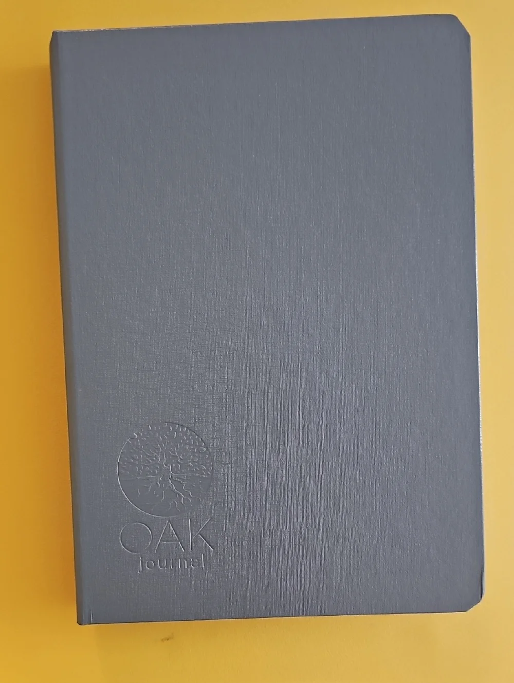 OAK JOURNAL Hardcover Notebook in Dark Gray Oak Journal Method